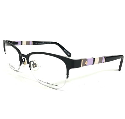 Kate Spade Eyeglasses Frames VALARY 0W93 Black Cat Eye Half Rim 49