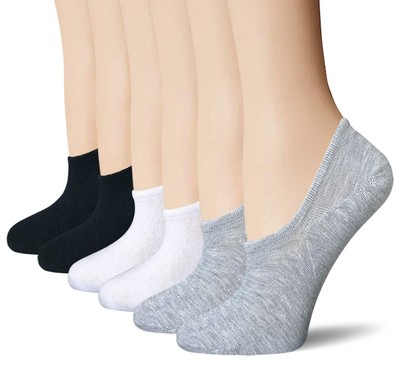 Womens Ankle Low Cut Thin Invisible Footies Hidden For S...