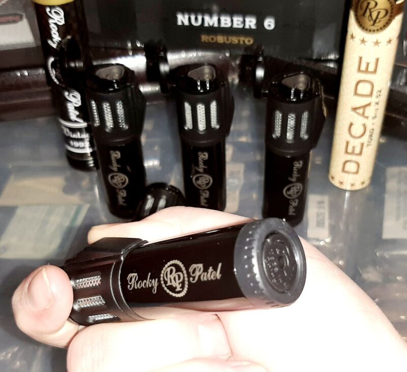 SALE!! NEW Rocky Patel Triple Torch Cigar Lighter - Black - Lifetime Warranty! ❤