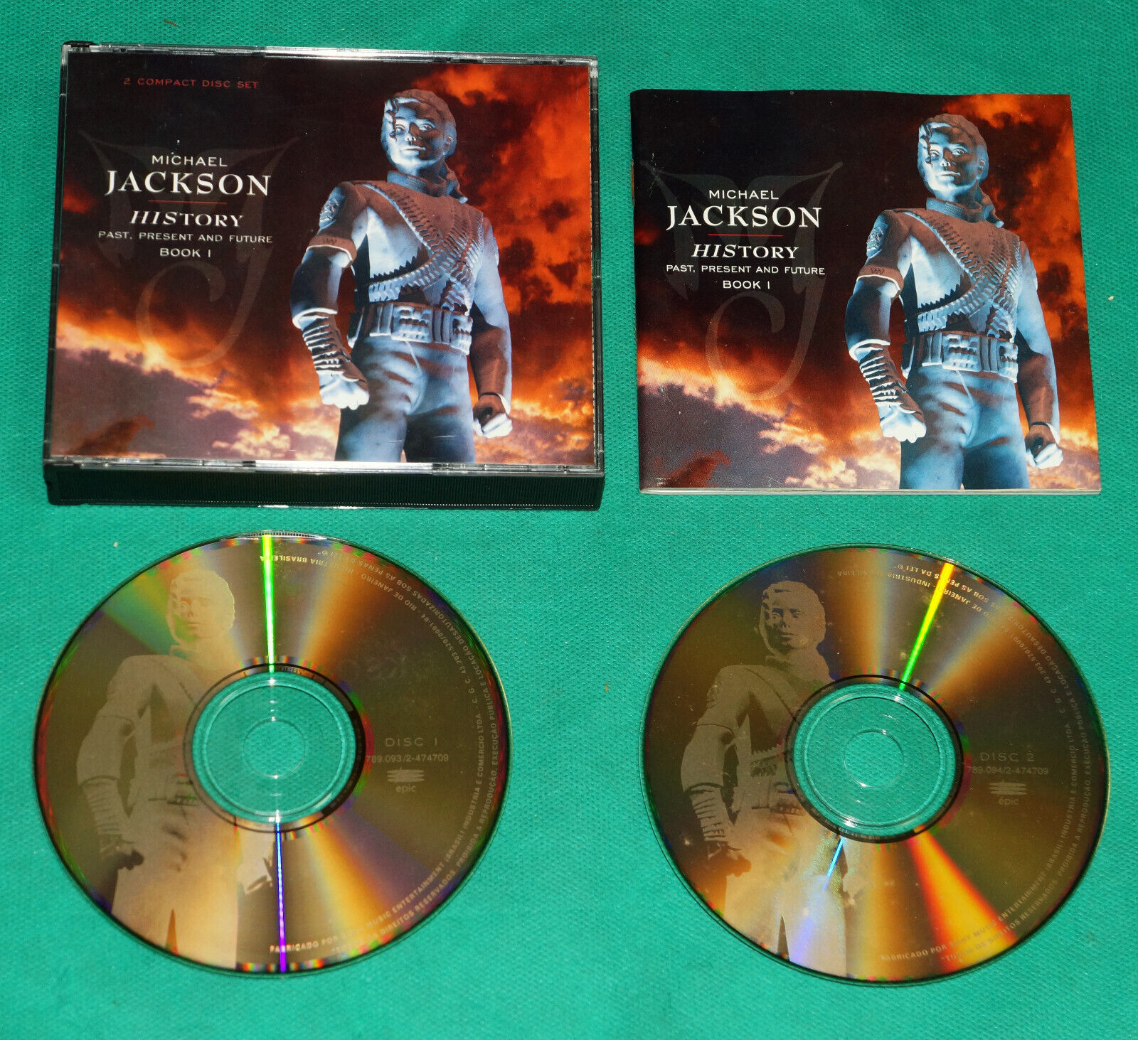 Michael Jackson - HIStory Past, Present BRAZIL RARE PROMO 2 Michael Jackson - HIStory Past, Present BRAZIL RARE PROMO 2
