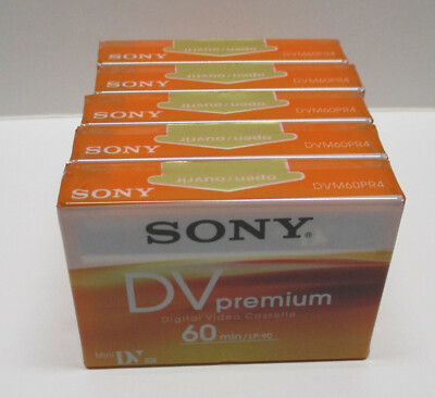 5 Sony HC96 PR4 DVC MiniDV video tape for VX2000 VX2100 VX2200 PD150 PD170