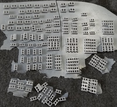 Funaro F&C 609  CONCRETE CINDER BLOCKS  16"x8"x6" 16"x8"x8" Singles & Stacks  HO