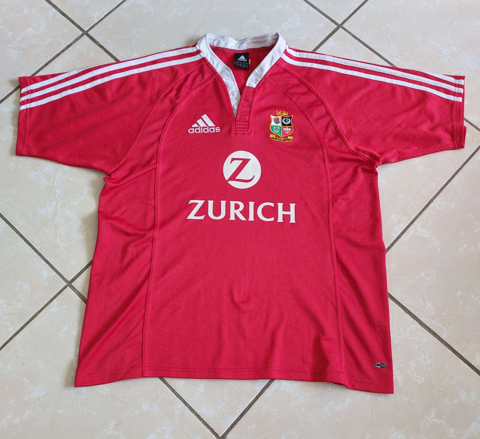 NEW ZEALAND ADIDAS ZURICH RUGBY JERSEY RED COLOR MEN'S XL | eBay