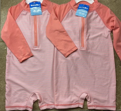 2 Sun & Sky UV Proof Infant Bodysuit One Piece 18-24M UPF 50+ Beach Pool Summer