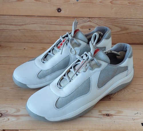 PRADA AMERICA'S CUP サイズ7 Prada America's Cup Sneakers Black Red Men's US 7 Leather