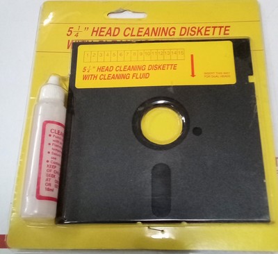 5.25  Floppy Disk Drive Head Cleaner Commodore Apple IBM ATARI NOS