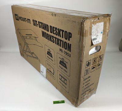 Mount-It! Adjustable Standing Desk w/ Keyboard Tray - MI-7953