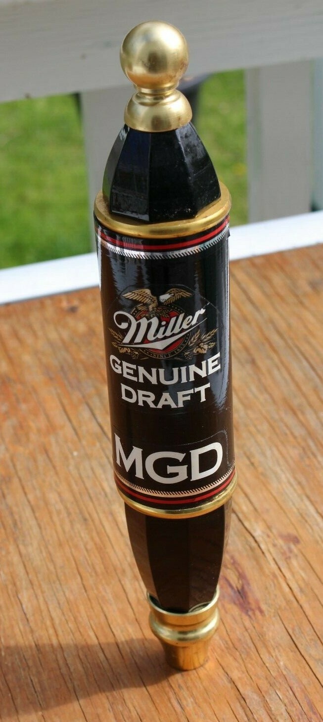 米国ミラービール　Miller beerエナメル七宝＊鏡面フラットトップ ホーム | ミラービール