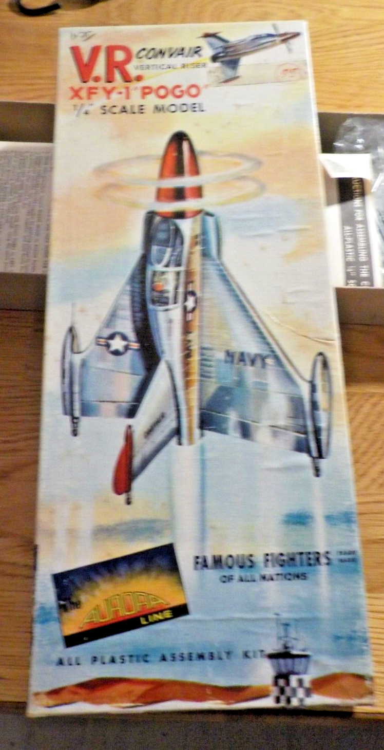 AURORA 1956 .CONVAIR USN XFY-1 POGO JET w REPRODUCTION AURORA 1956 .CONVAIR USN XFY-1 POGO JET w REPRODUCTION