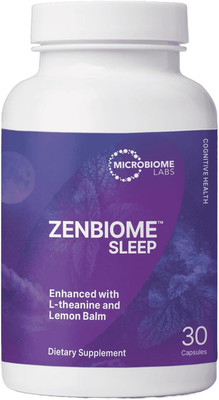 Zenbiome SLEEP - Lemon Balm Extract & L Theanine to Promote Alpha Brain Waves - 