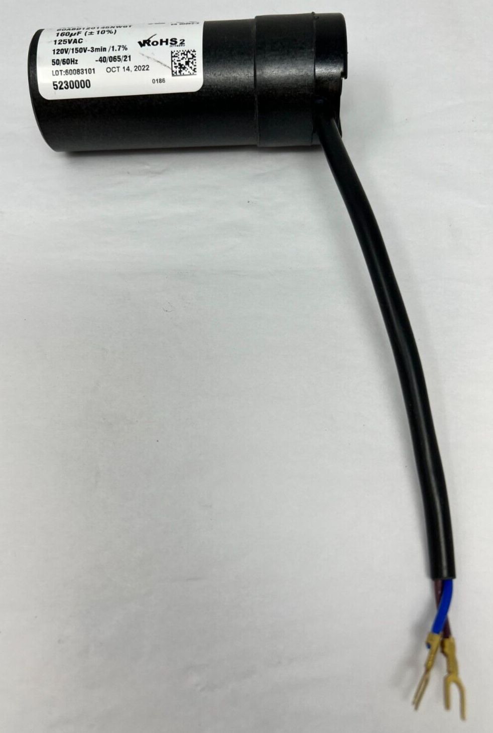 NEW NGM 60ABD120145NWFT 160 uF (+/-10%) 125 Vac 50/60Hz NEW NGM 60ABD120145NWFT 160 uF (+/-10%) 125 Vac 50/60Hz