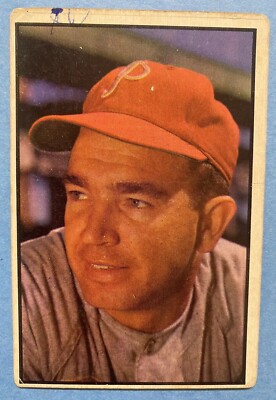 1953 Bowman Color Hi #133 Willie Jones Philadelphia Phillies No Creases Ink