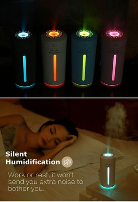 230ML Ultrasonic Air Humidifier USB Mini Desktop Color Light