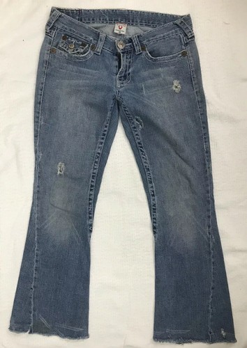 True Religion Womens World Tour JOEY Big-T Twisted Flare