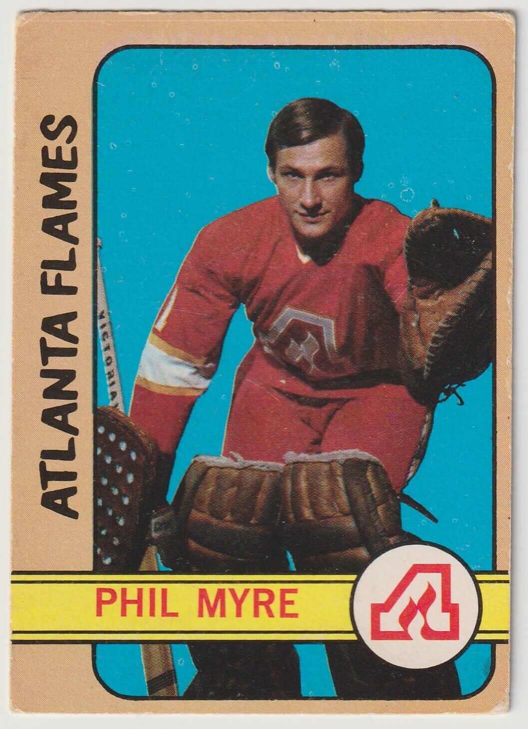 1972-73 OPC Phil Myre Rookie Card #43 Atlanta Flames. rookie card picture