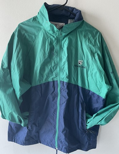 Vintage Wilson Tennis Staff Windbreaker Nylon Color Block