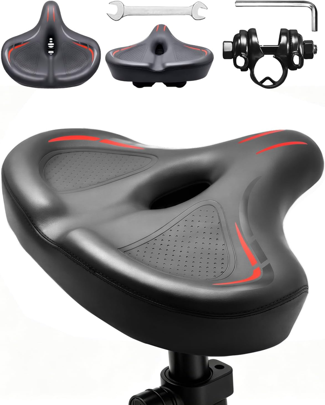 Oversized Comfort Bike Seat for Men & Women, 13