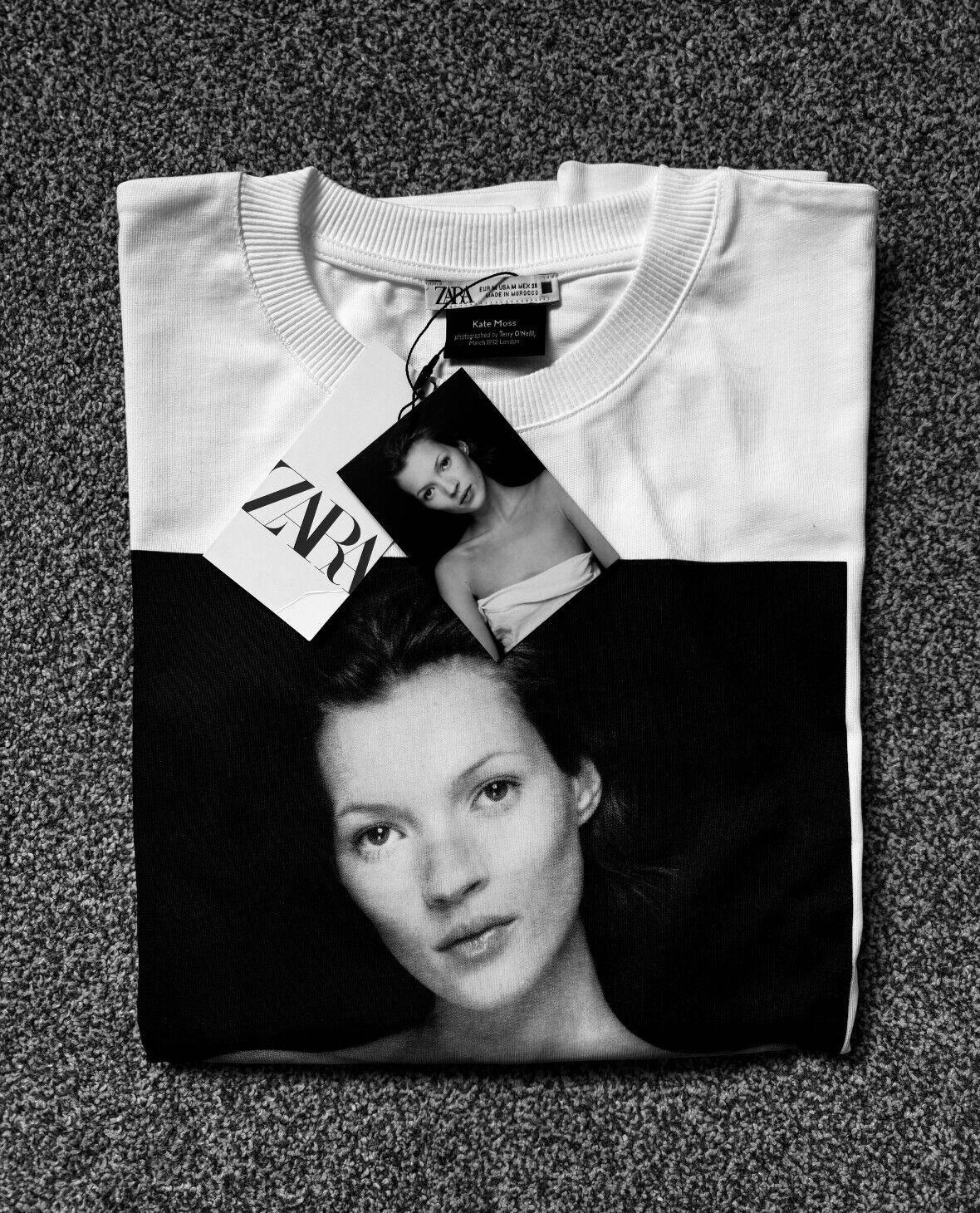 【新品未使用タグ付き✨】Lサイズ ZARA ケイトモス ロンT 新品！タグ付き】ZARA ザラ ケイトモス KATE MOSS ロングTシャツ