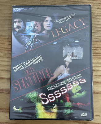 The Legacy / The Sentinel / Sssssss - DVD - 70s HORROR CLASSICS  3 Movies in One
