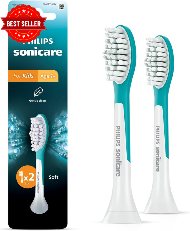 Sonicare for Kids Genuine Replacement Electric Toothbrush Heads, Kids Small Brus