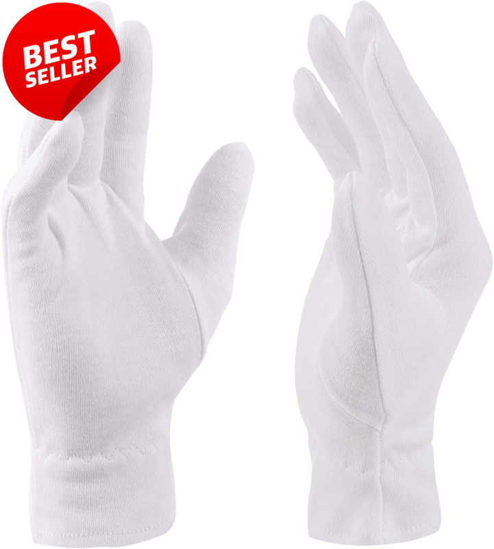Cotton Moisturizing Gloves Overnight Dry Hands Eczema 3 Pairs Women Spa - US