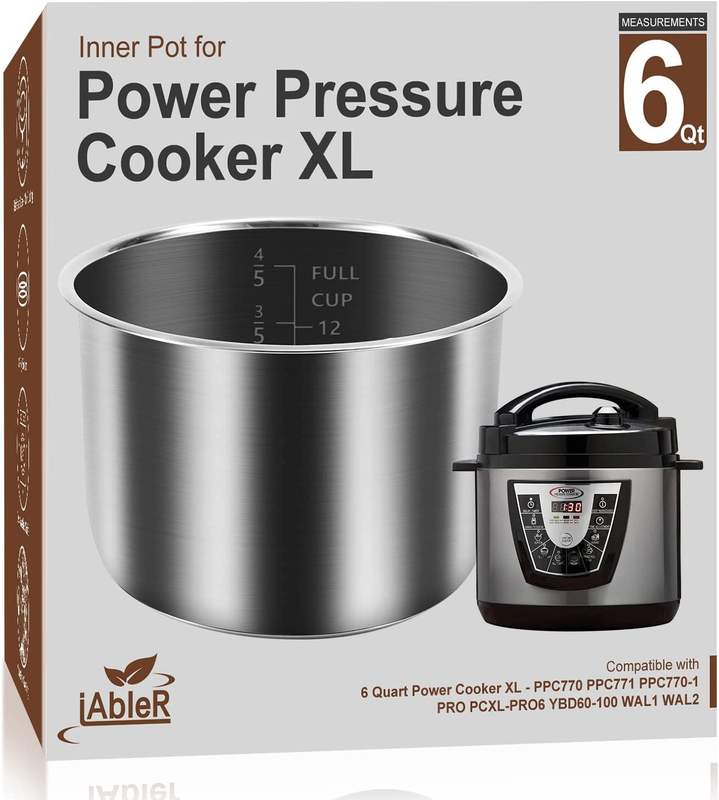 Xl Replacement Inner Pot Compatible With 6 Quart Power