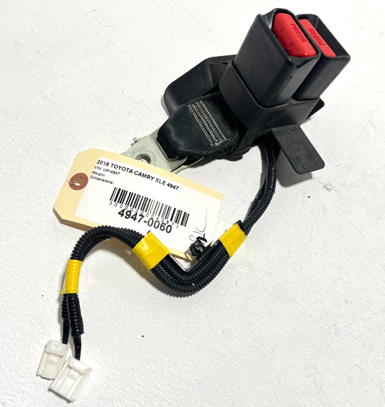 Used 2018-2024 TOYOTA CAMRY SEATBELT SEAT BELT BUCKLE REAR LEFT DRIVER SIDE OEM