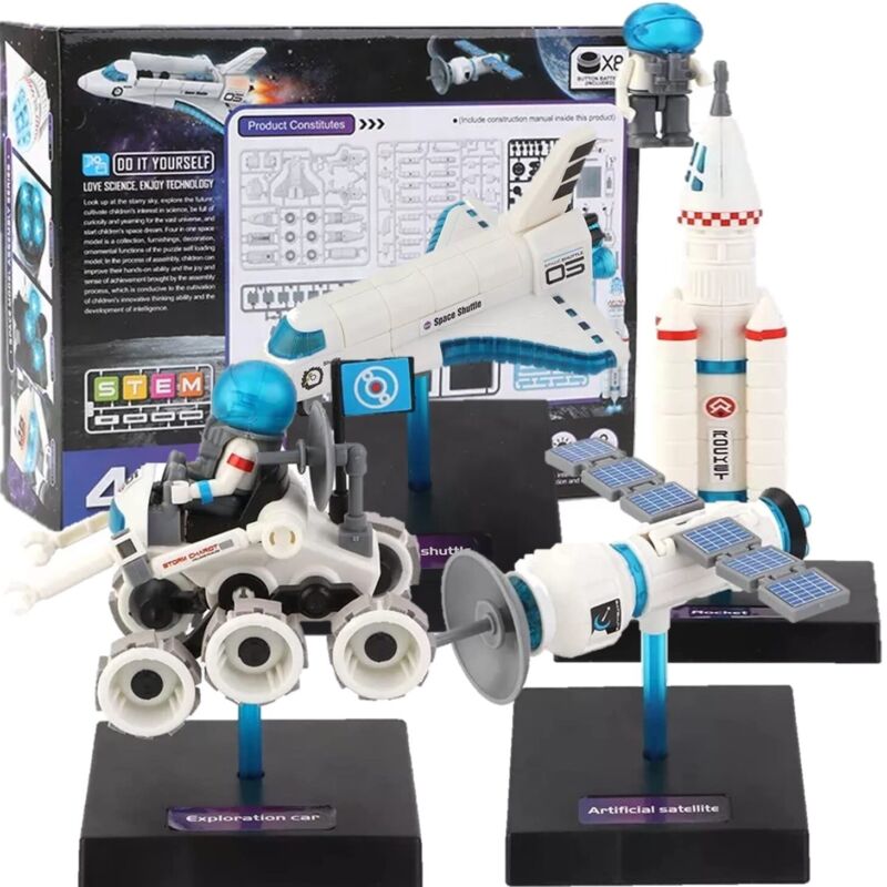 Solar Robot space 4-in-1  Science Kit for Kids Educational Experiment Building