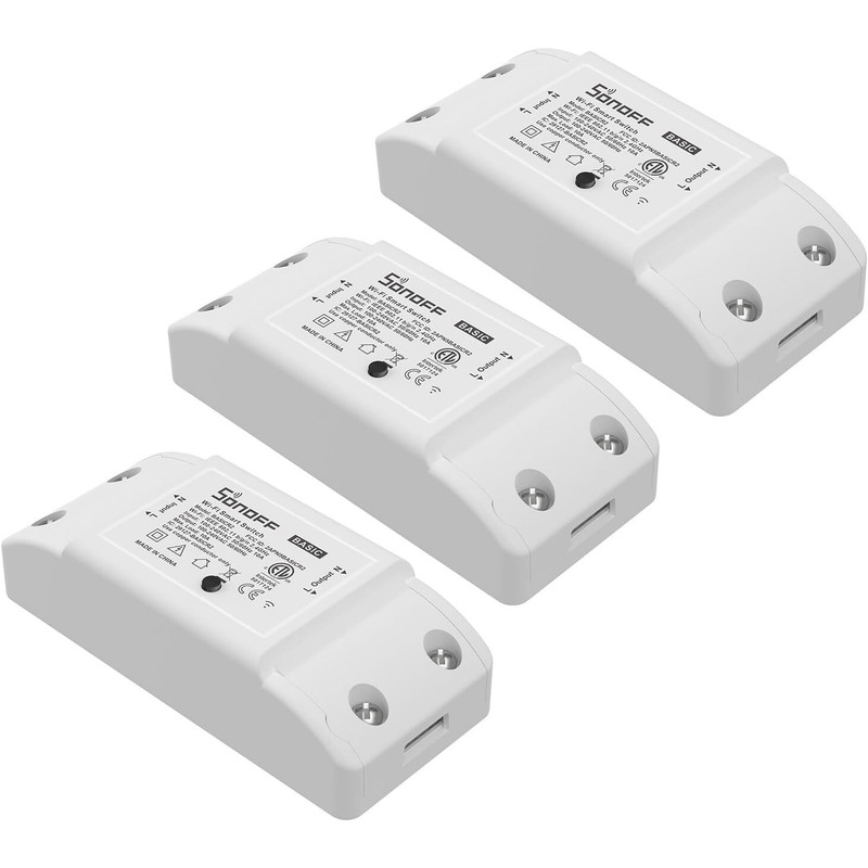 3x Sonoff Basic WiFi Smart Light Switch Home automation Control