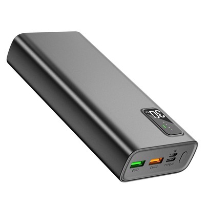 Power Bank 30000mAh, QC 3.0 22.5W & PD 20W Fast Charge Power Bank Battery Pac...