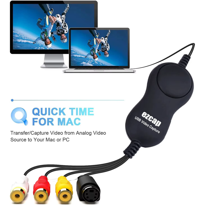 158 USB Audio Video Capture,Analog video recording for XBOX PS3 VHS Windows MAC