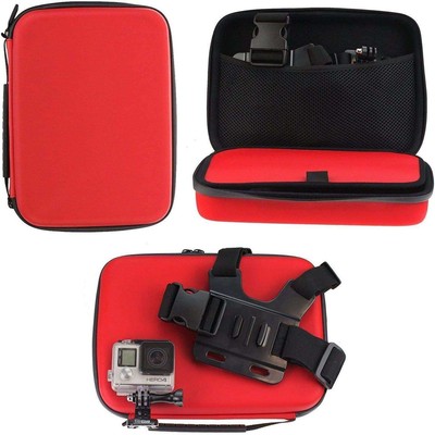 Navitech Red Hard Case For CAMWORLD 4K 20MP Action Camer