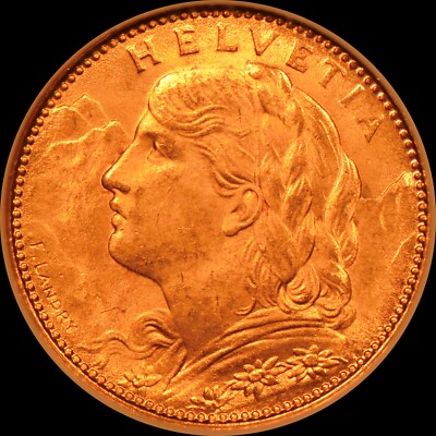 まやさん…！専用　1922年 スイス ブレネリ10フラン 金貨 NGC MS64 まやさん…！専用 1922年 スイス ブレネリ10フラン 金貨 NGC MS64