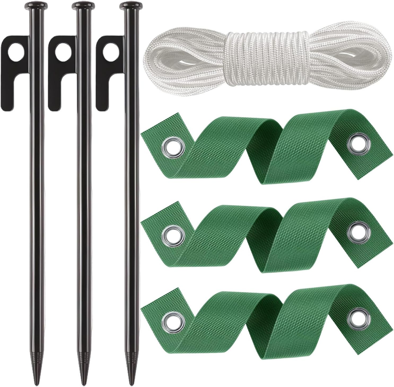 3 Pcs 12 Inch Heavy Duty Steel Tree Stake Kits, Tree Stakes and Supports for You