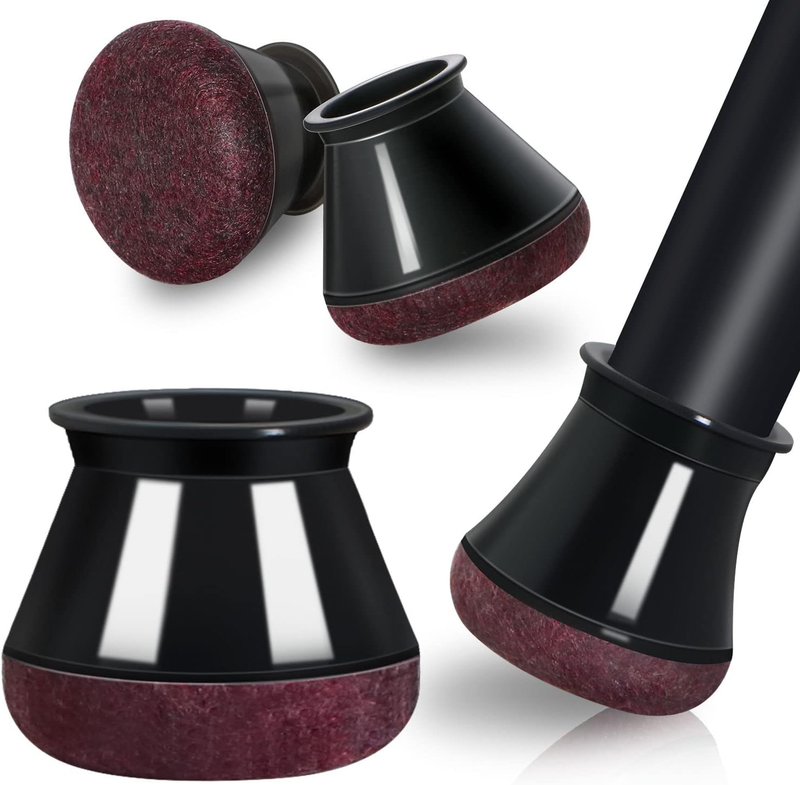 24 Pcs Silicone Chair Leg Protectors with Wrapped Felt Pads for Hardwood Floors