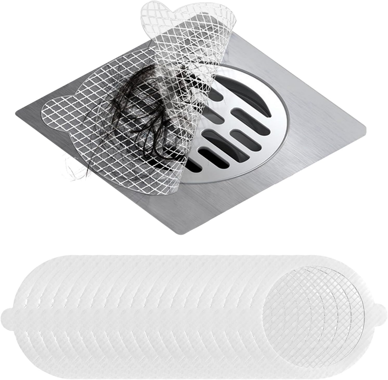35 Pack Disposable Floor Drain Stickers, Hair Drain Stickers Disposable Shower D