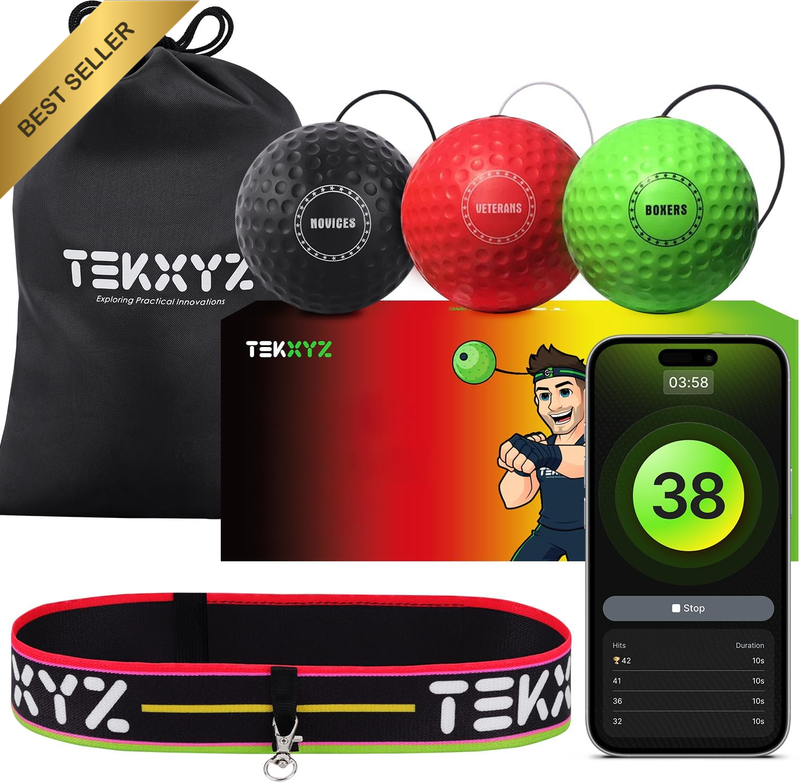 ® Reflex Ball with Counter App | Online Community for Boxing Ball, Perfect for R