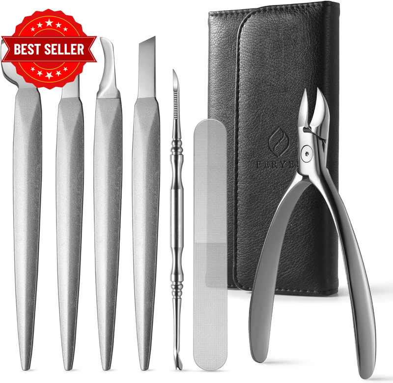Pedicure Knife Ingrown Toenail Kit, 7 PCS Professional Pedicure Tool Toenail Gro