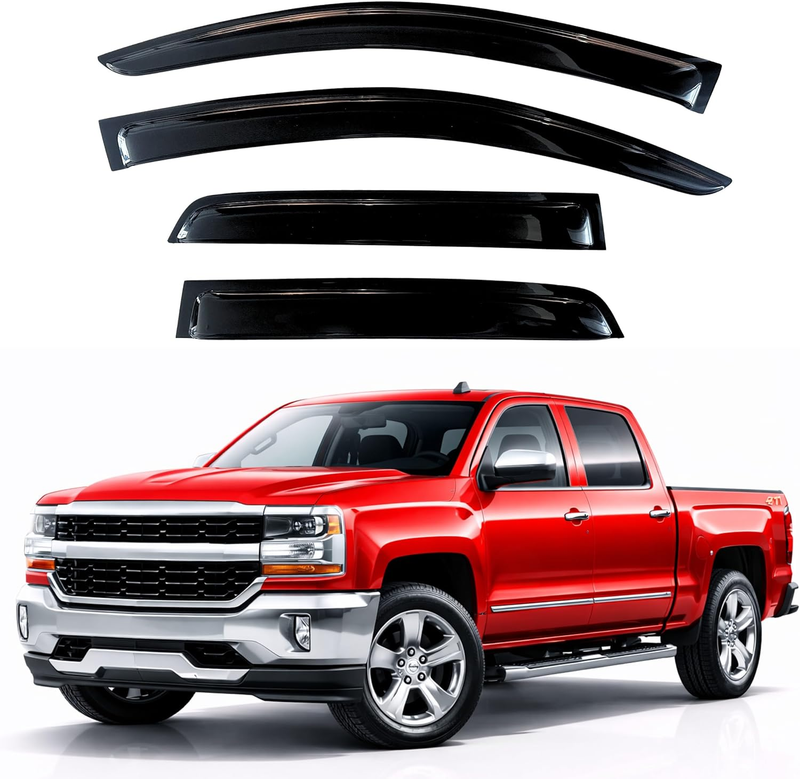 KPY Rain Guards Fit for 2014-2018 Chevrolet Silverado/GMC Sier...