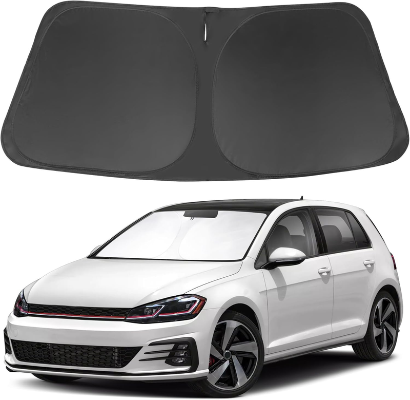 Windshield Sunshade Compatible with 2015-2021 Volkswagen Golf GTI E-Golf VW R 4