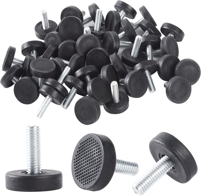 CGHHUI 28 PCS M6 Thread Adjustable Furniture Levelers, Galvanized Steel Levelers