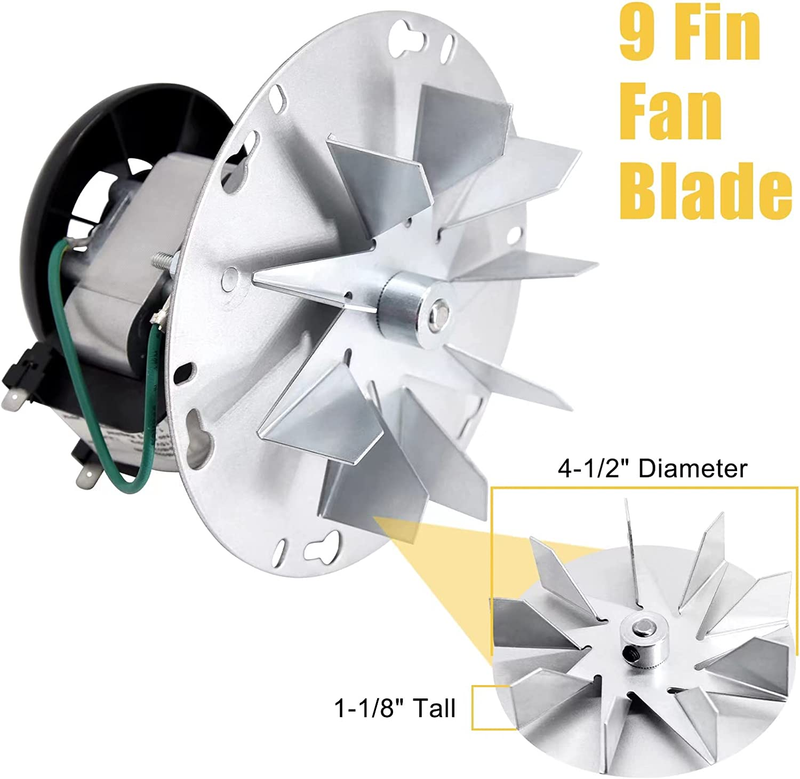 812-3381 Exhaust Combustion Blower Motor for Quadrafire Classic Bay CB1200 & Cb1