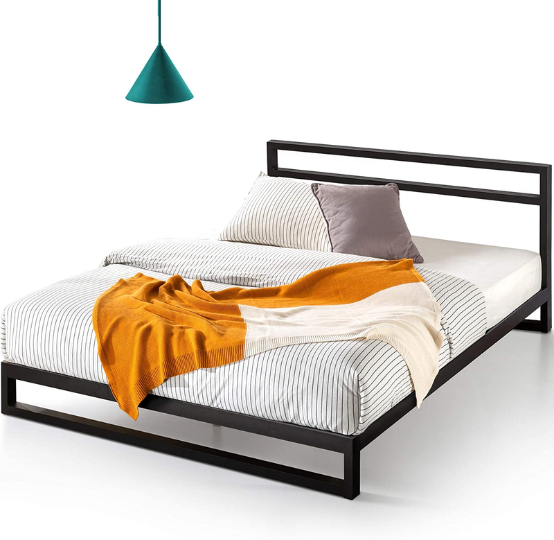 ZINUS Trisha Metal Platforma Bed Frame with Headboard / Wood Slat Support / No B