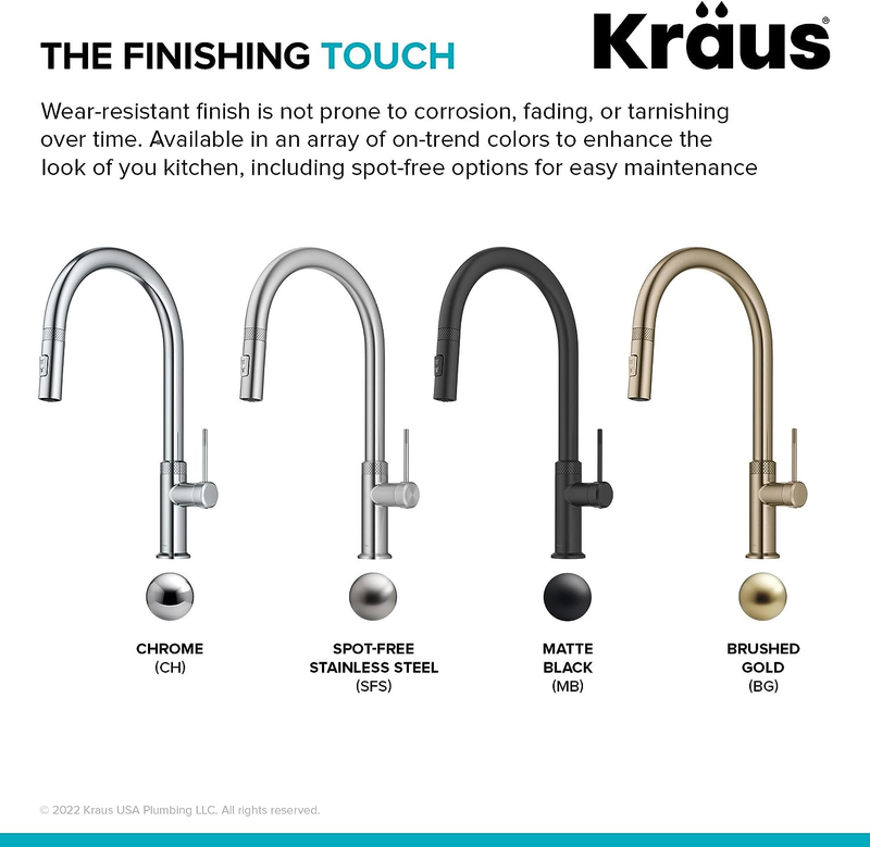 Allyn Modern Industrial Pull-Down Single Handle Kitchen Faucet in Spot Free Stai