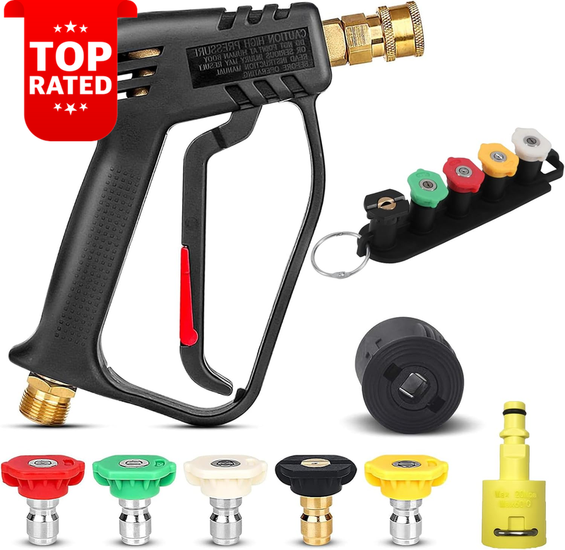 Short Pressure Washer Gun 5 Nozzles Karcher K-Series M22 Fitting Accessories
