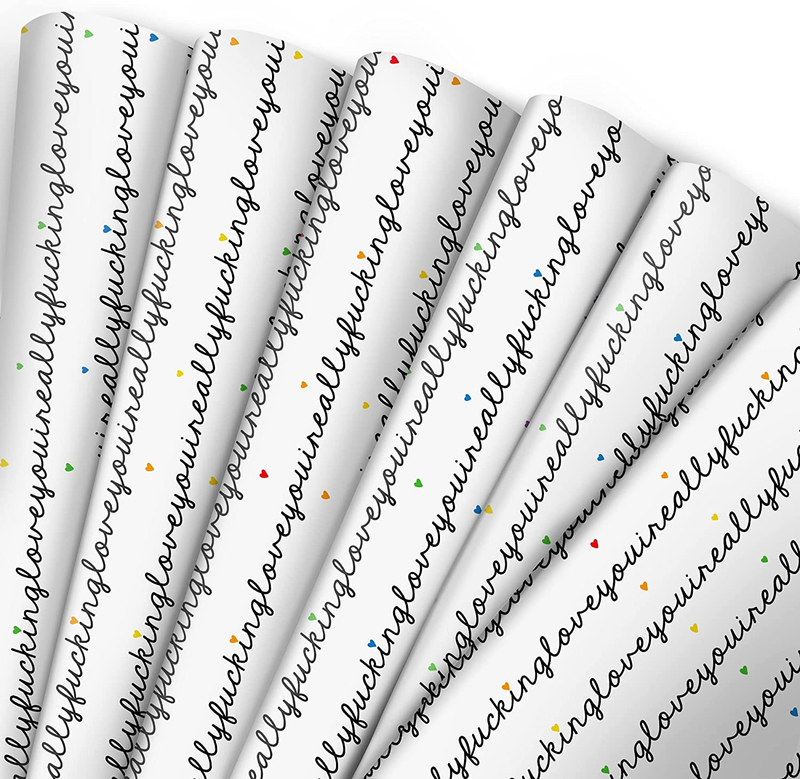- I Really F**king Love You - Funny Wrapping Paper Adult - I