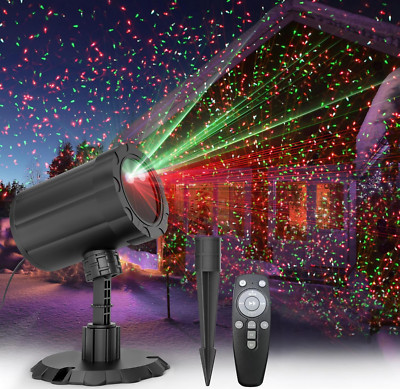 Luces láser de Navidad, proyector láser para exteriores,decoraciones navideñas