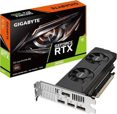 GIGABYTE NVIDIA RTX3050 Graphic Board GDDR6 6GB GV-N3050OC-6GL