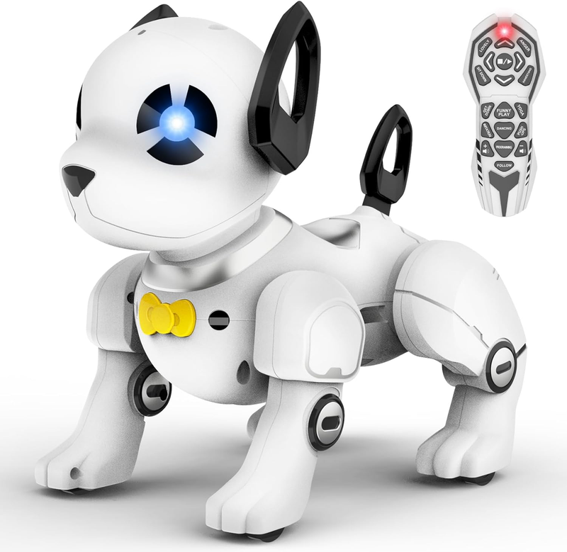 5 Off on Remote Control Robot Dog Toy, RC Dog Programmable Smart