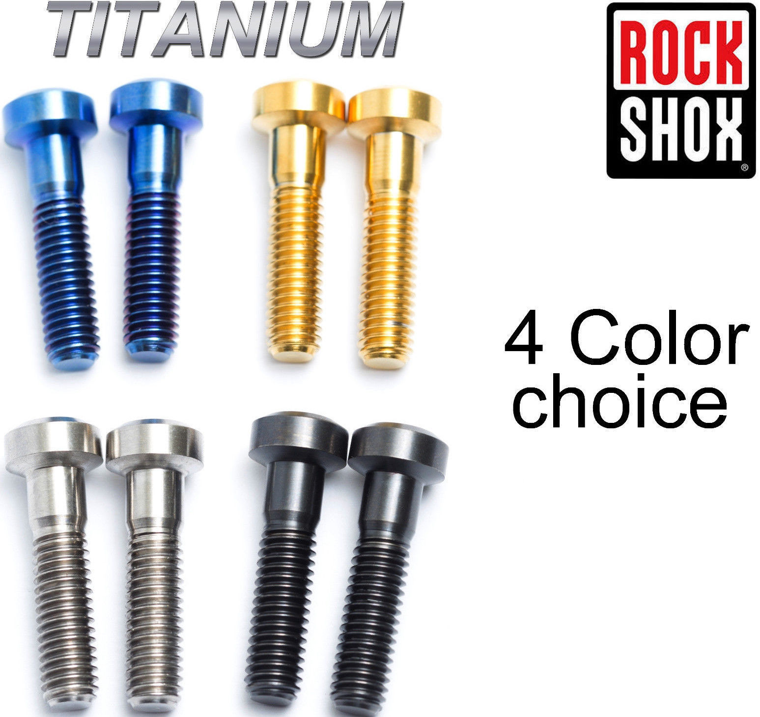 ROCKSHOX REVERB A1+A2: 2 ajustable saddle screws in titanium